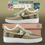 Detroit Lions Salute To Service Air Force 1 Shoes