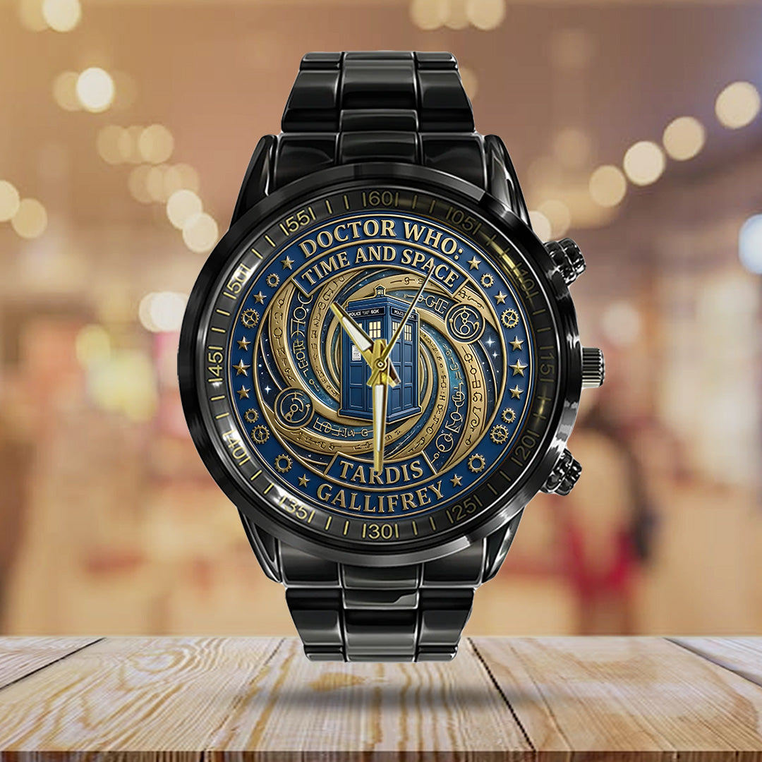 Doctor Who: New Era 20th Anniversary Black Stainless Steel Watch – TANTN20031