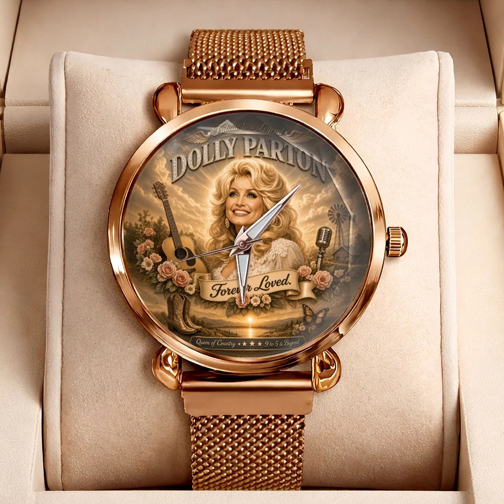 Dolly Parton Mesh Strap Quartz Watch – TMTHU8926
