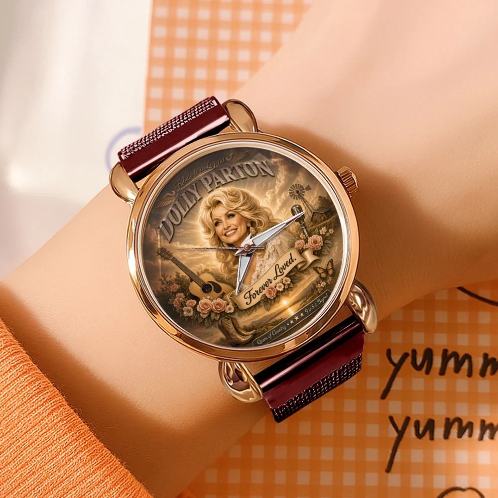 Dolly Parton Mesh Strap Quartz Watch – TMTHU8926