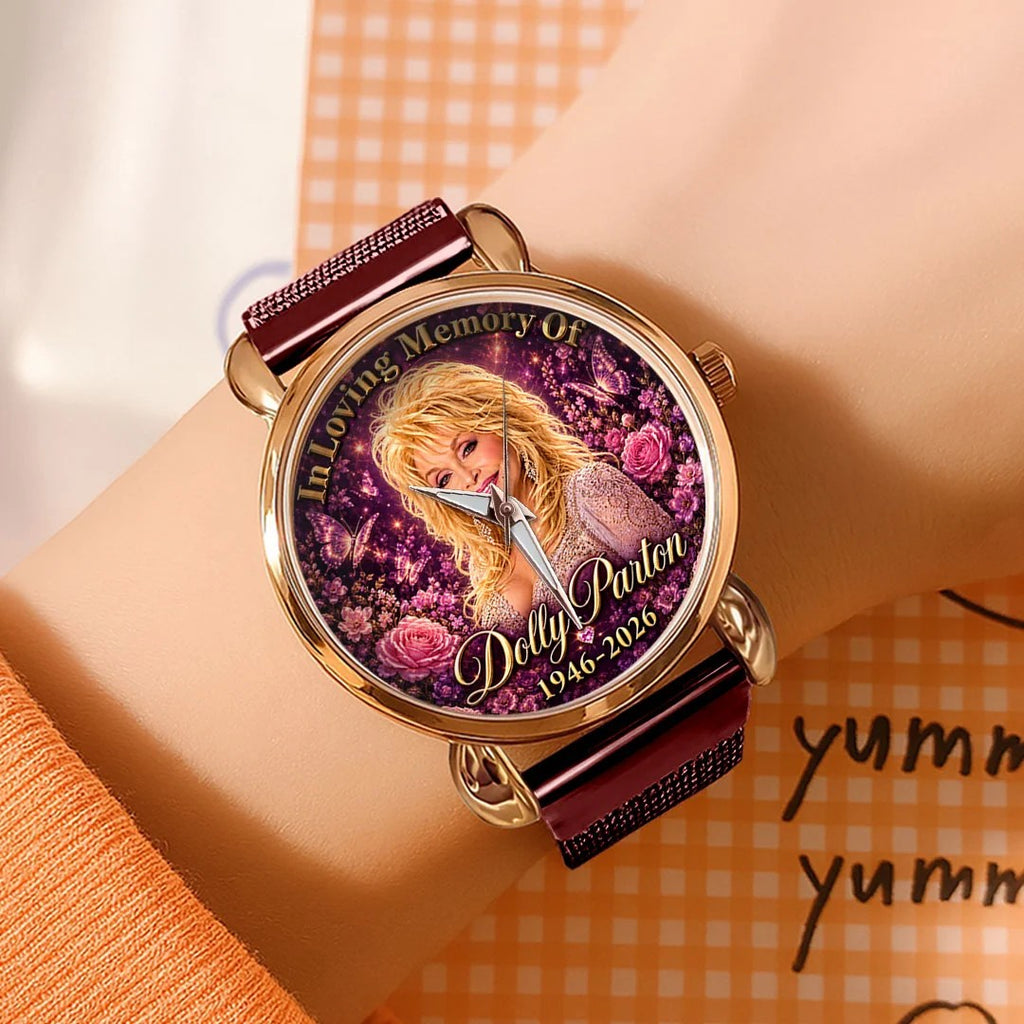 Dolly Parton Mesh Strap Quartz Watch – HOATT20969