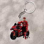 Ducati Lenovo Team x Marc Márquez Custom Shape 1-sided Keychain – HOATT 9183