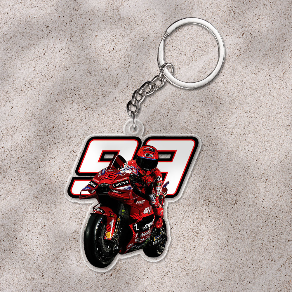 Ducati Lenovo Team x Marc Márquez Custom Shape 1-sided Keychain – HOATT 9437