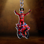 Ducati Lenovo Team x Marc Márquez 2025 World Champion Custom Shape 2-sided Keychain – HOATT13615