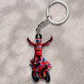 Ducati Lenovo Team x Marc Márquez 2025 World Champion Custom Shape 2-sided Keychain – HOATT13615