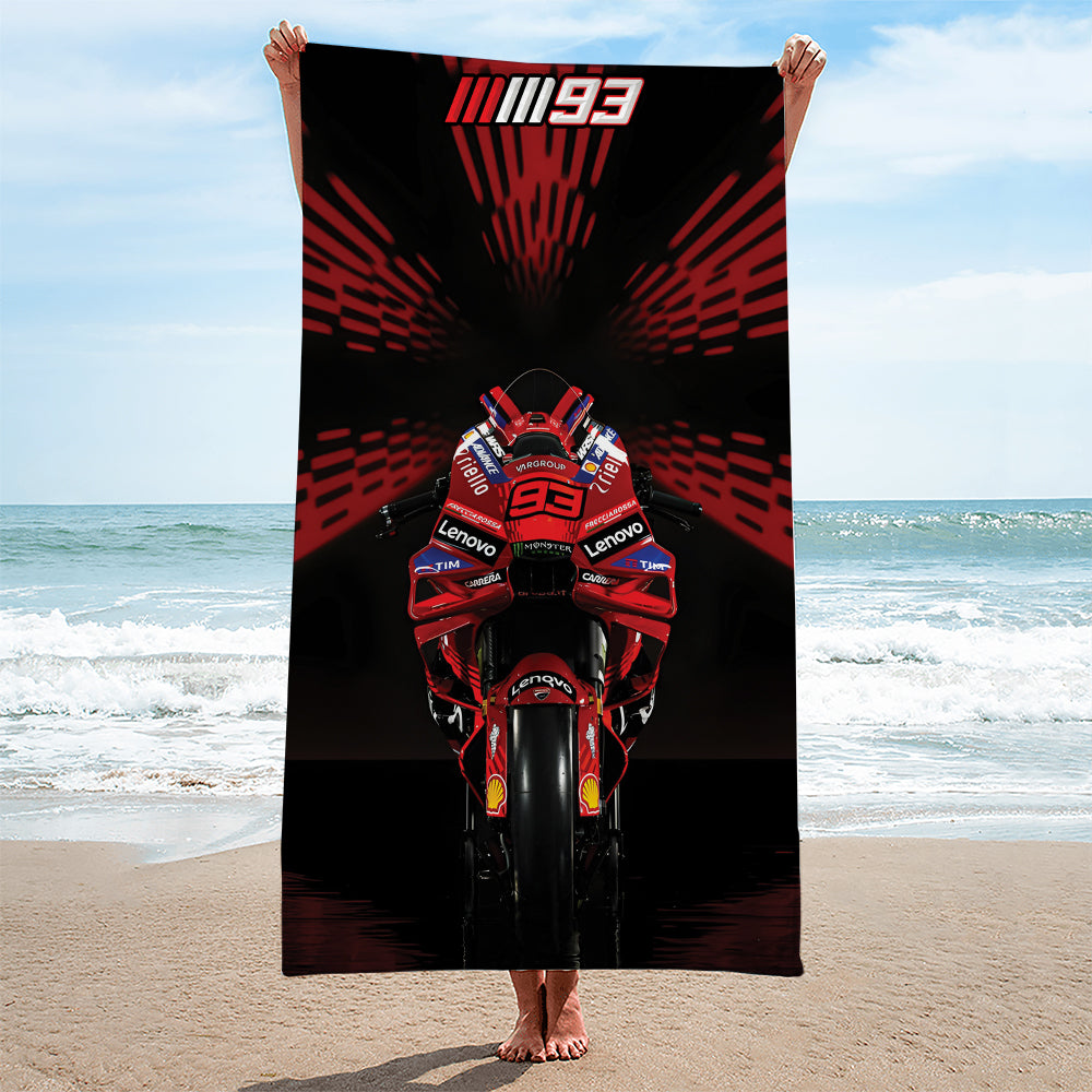 Ducati Lenovo Team x Marc Márquez Rectangle Beach Towel – TANTN 11548