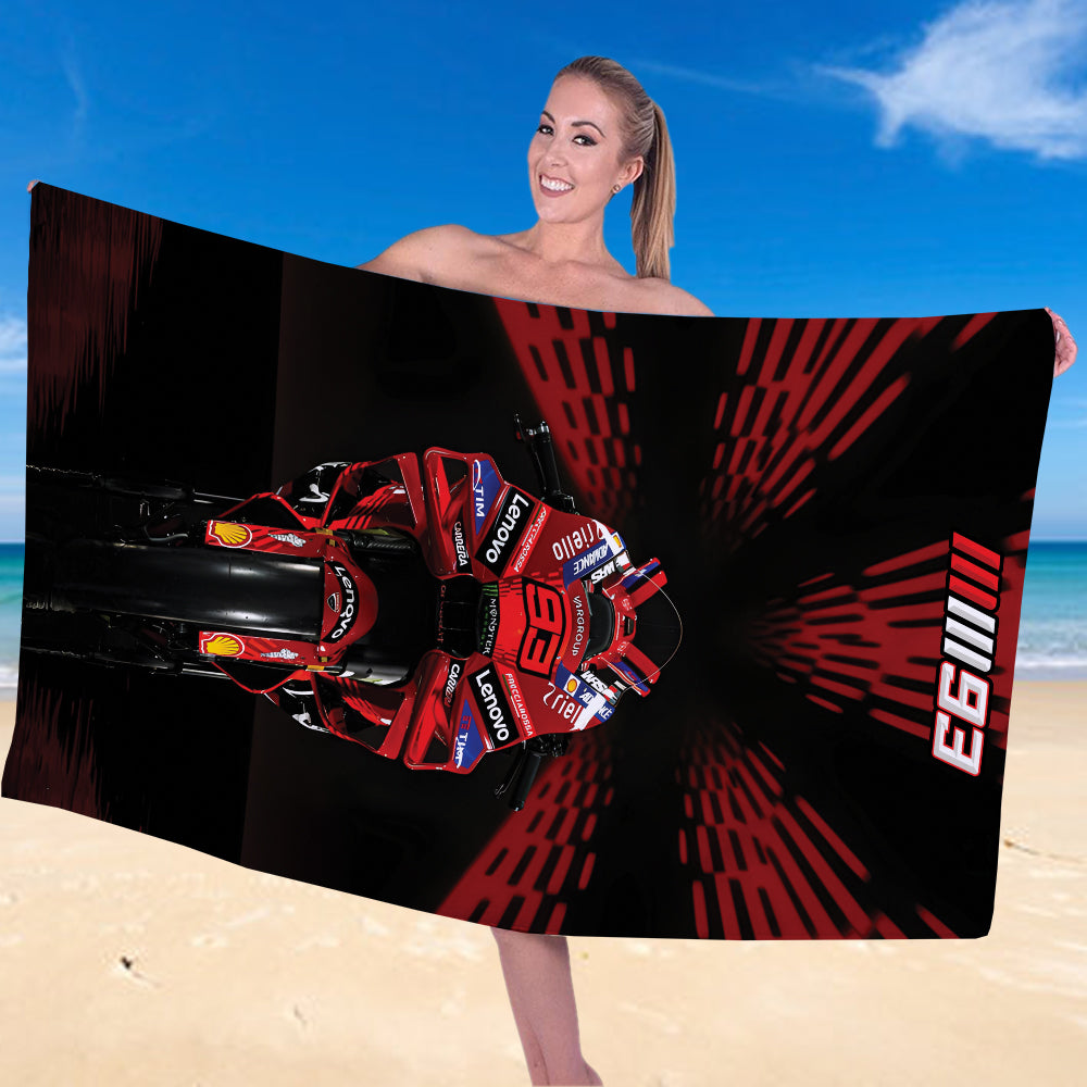 Ducati Lenovo Team x Marc Márquez Rectangle Beach Towel – TANTN 11548