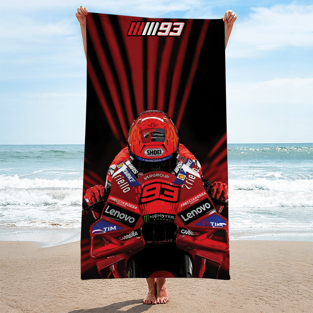 Ducati Lenovo Team x Marc Márquez Rectangle Beach Towel – TANTN 11550