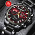 Personalized Ducati Lenovo Team x Marc Márquez Black Stainless Steel Watch – TANTN 11479
