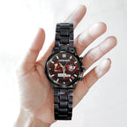 Personalized Ducati Lenovo Team x Marc Márquez Black Stainless Steel Watch – TANTN17127