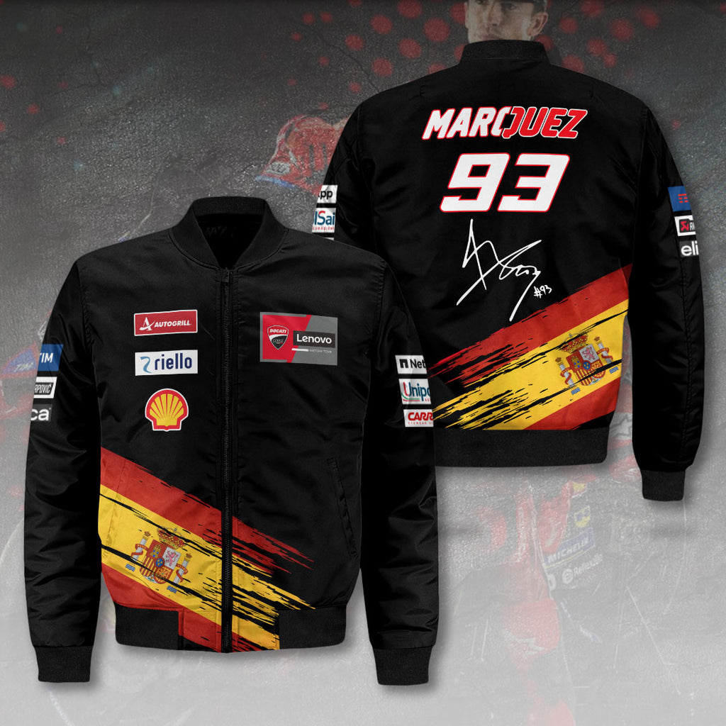 Ducati Lenovo Team x Marc Marquez 3D Bomber Jacket – HOATT 9230