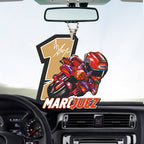 Ducati Lenovo Team x Marc Márquez Custom Shape 2-sided Acrylic Car Ornament – TANTN17109