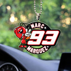 Ducati Lenovo Team x Marc Marquez Custom Shape Clear 1-sided Car Ornament – MAITM 10295