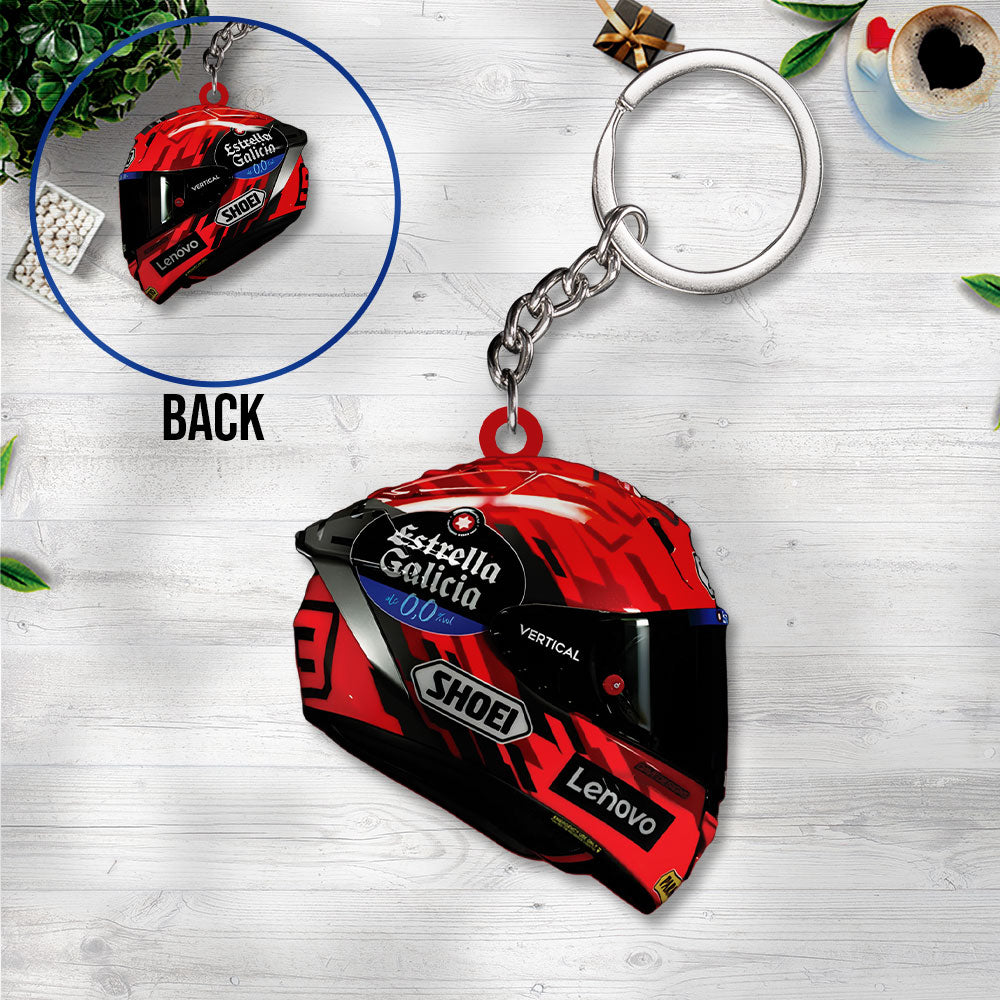 Ducati Lenovo Team x Marc Márquez Custom Shape 2-sided Keychain – TANTN 11522