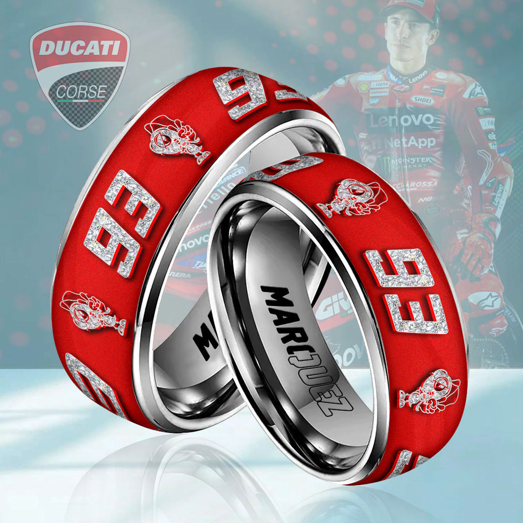 Ducati Lenovo Team x Marc Márquez Custom Alloy Ring – HOATT13237
