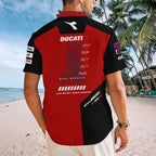 Ducati Lenovo Team x Marc Márquez Short Sleeve Button-Down Shirt – MAITM13262