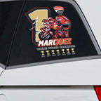 Ducati Lenovo Team x Marc Márquez 2025 World Champion 3D Car Sticker – HOATT13502