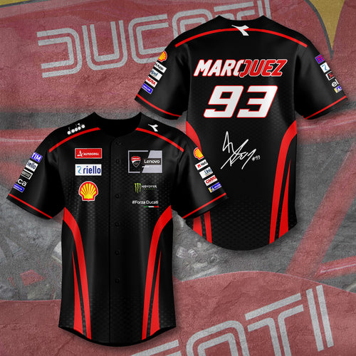 Ducati Lenovo Team x Marc Márquez Baseball Jersey – TANTN 11667