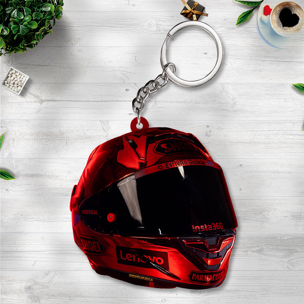 Ducati Lenovo Team x Marc Márquez Custom Shape 2-sided Keychain – TANTN17115