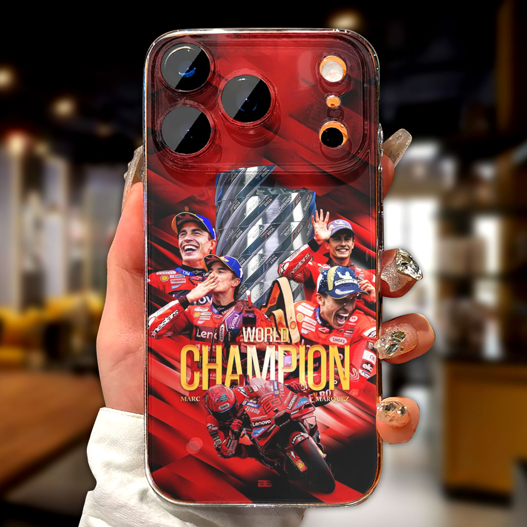 Ducati Lenovo Team x Marc Márquez 2025 World Champion Phone Case – HOATT13486