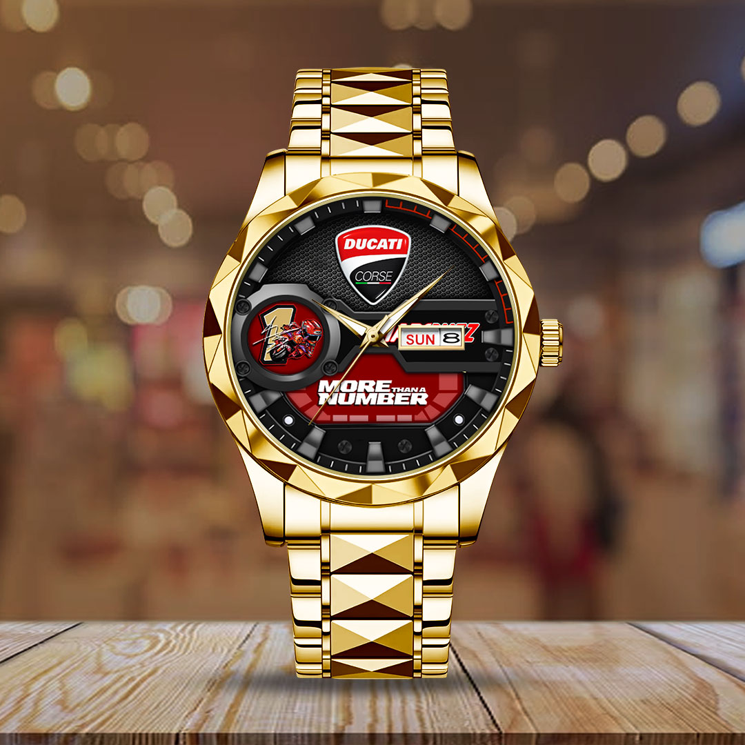 Ducati Lenovo Team x Marc Márquez 2025 World Champion Alloy Luxury Quartz Watch – HOATT13596