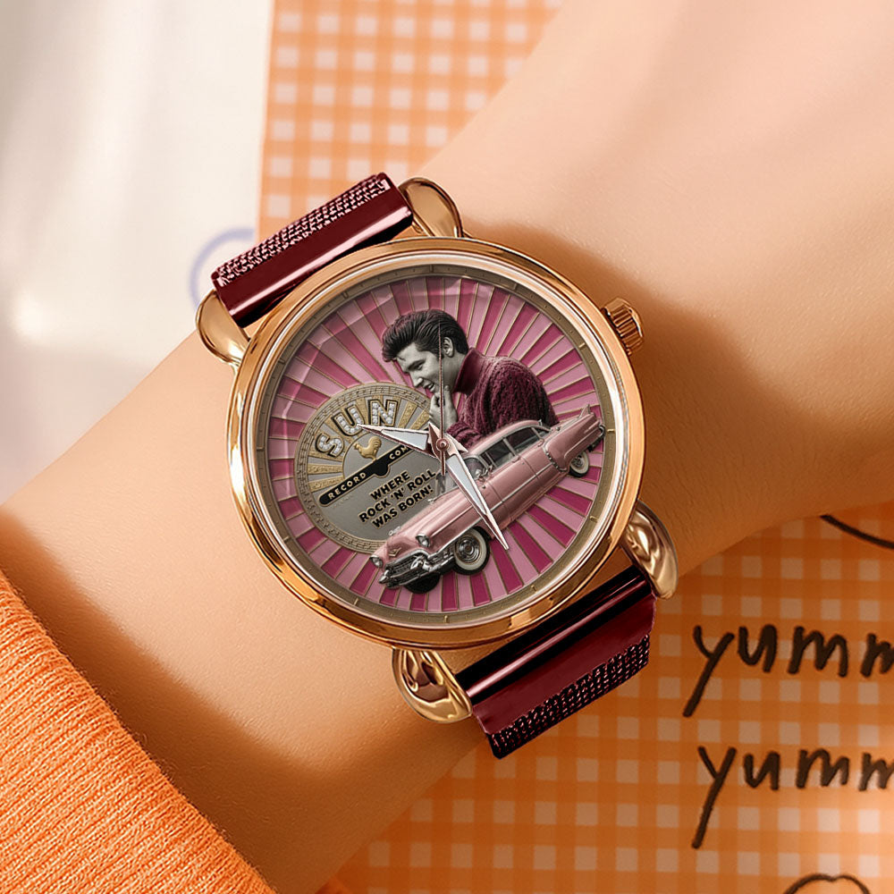 Elvis Presley Mesh Strap Quartz Watch – TMTHU8043