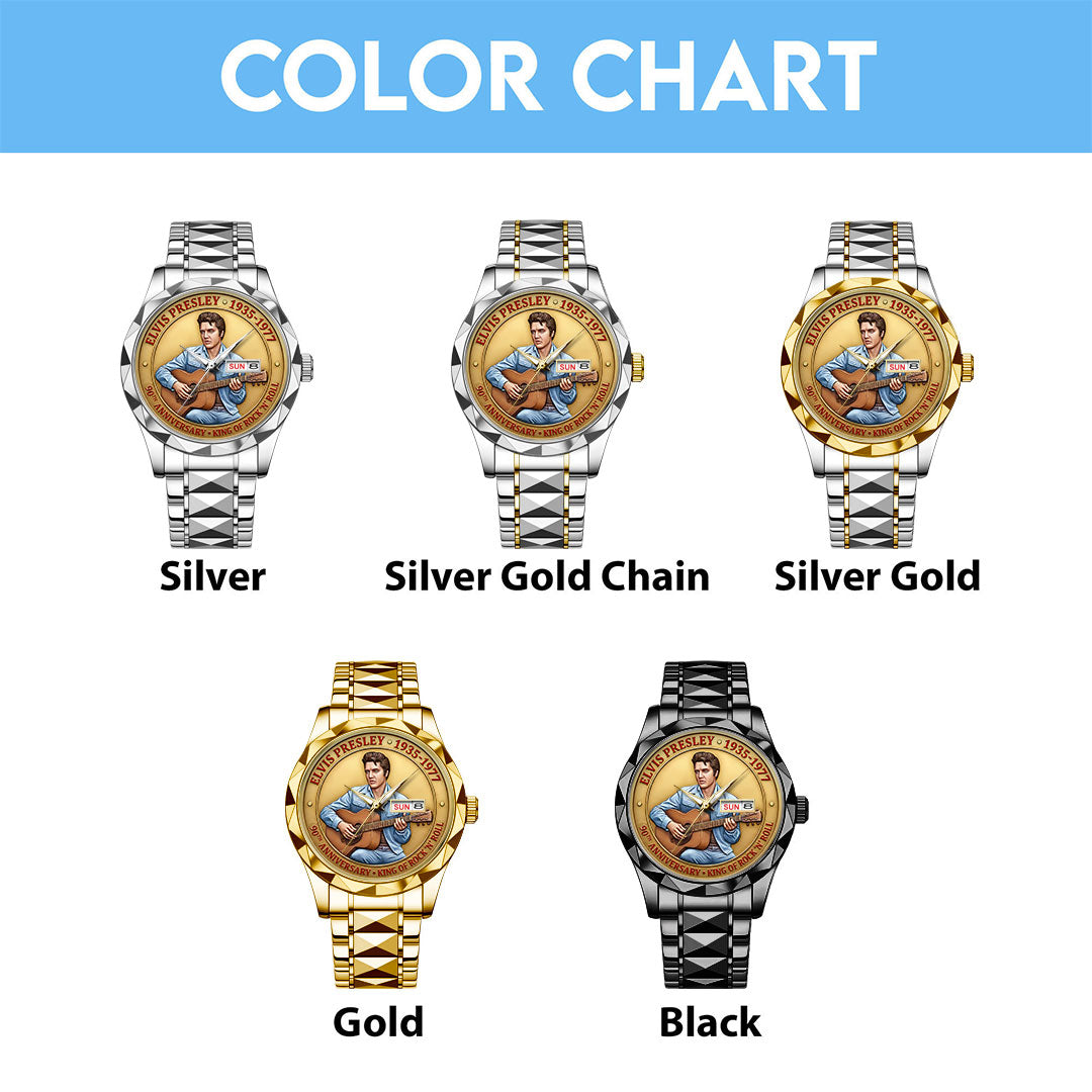 Elvis Presley Alloy Luxury Quartz Watch – TMTHU2745