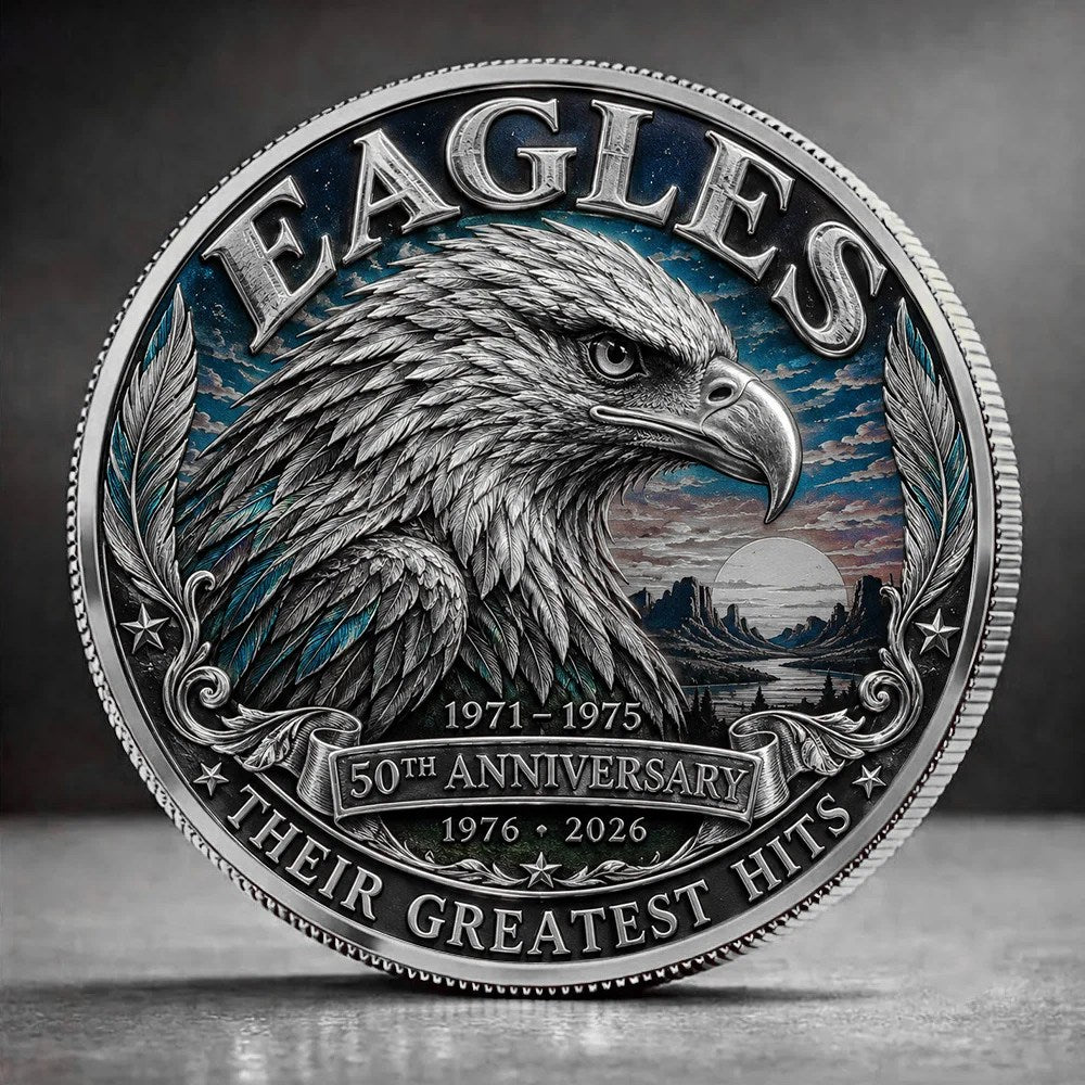 Eagles Band: Their Greatest Hits 50th Anniversary Commemorative Coin – GNE9012