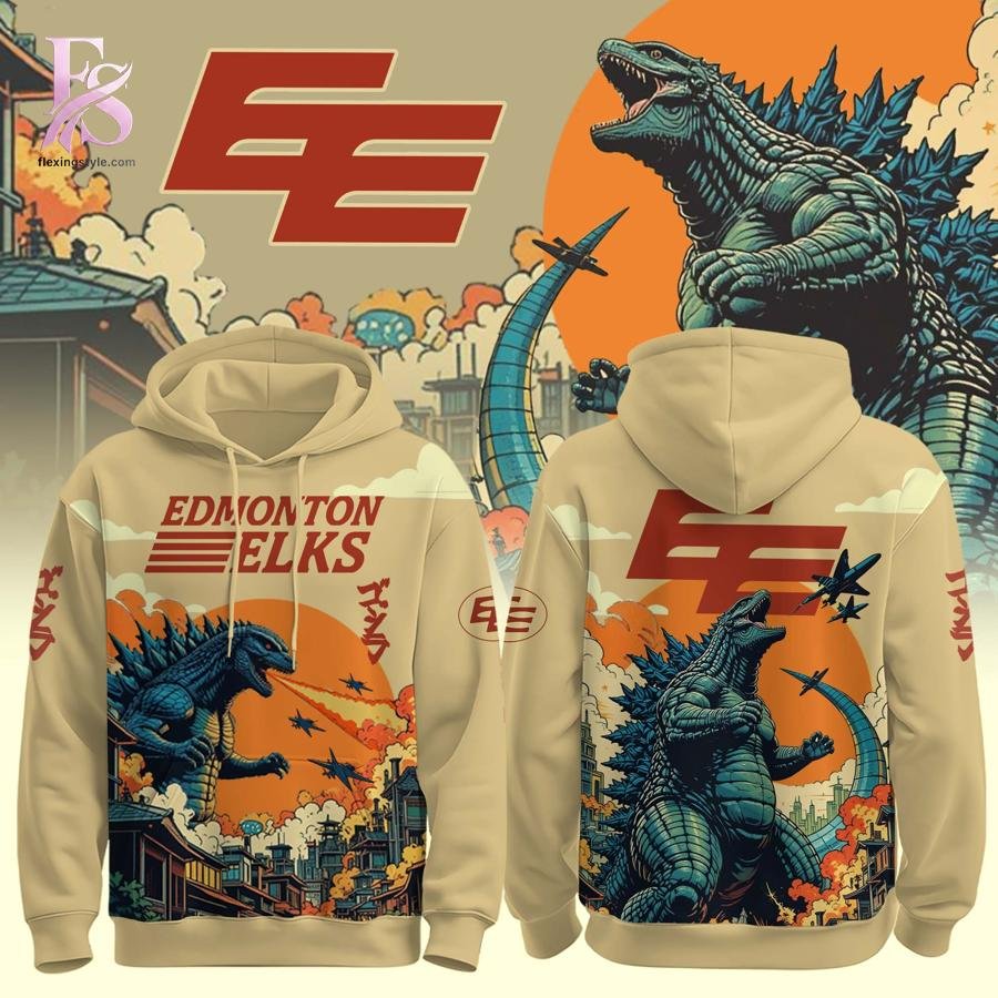 Edmonton Elks Godzilla Hoodie