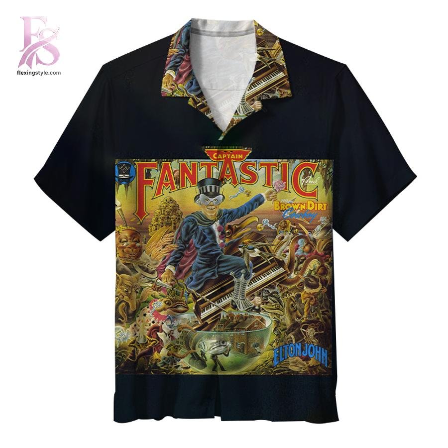 Elton John Captain Fantastic and the Brown Dirt Cowboy Hawaiian Shirt