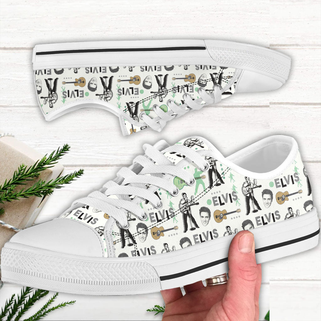 Elvis Presley Low Top Canvas Shoes – VANDH 2488
