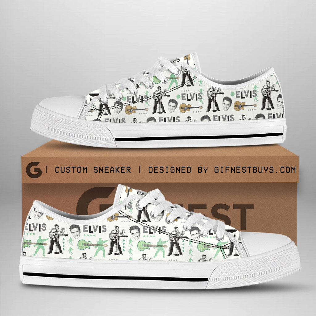Elvis Presley Low Top Canvas Shoes – VANDH 2488