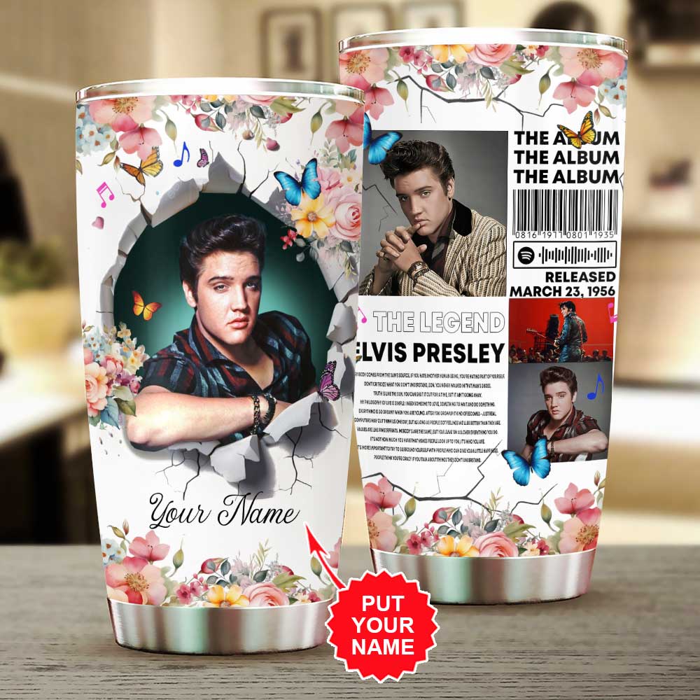 Personalized Elvis Presley Tumbler Cup – VANDH 3006