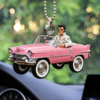 Elvis Presley Custom Shape 2-sided Acrylic Car Ornament – HOATT26722