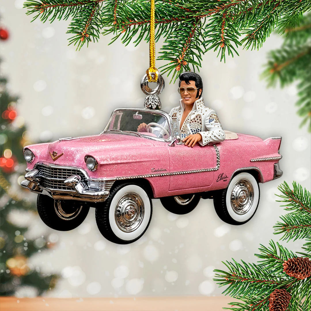 Elvis Presley Custom Shape 2-side Printed Acrylic Ornament – HOATT21360