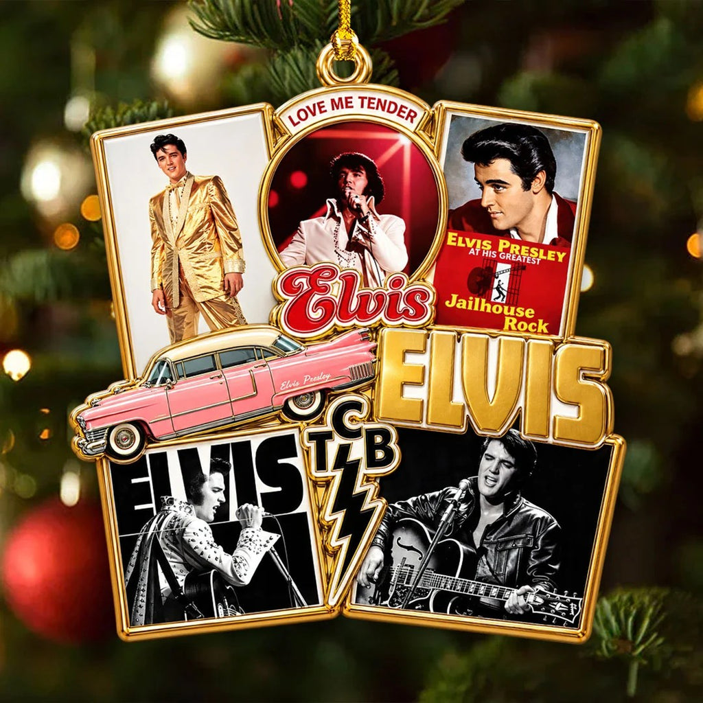 Elvis Presley Custom Shape 2-side Printed Acrylic Ornament – HOATT21542