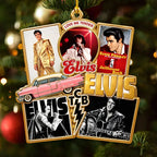 Elvis Presley Custom Shape 2-side Printed Acrylic Ornament – HOATT21542