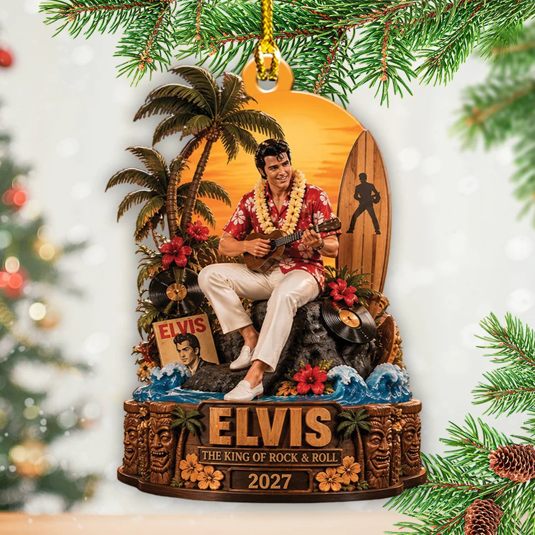 Elvis Presley 2027 Custom Shape 2-side Printed Acrylic Ornament – TANTN25901