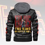 Elvis Presley 2D Leather Hooded Jacket – HOATT15676