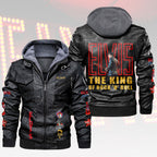 Elvis Presley 2D Leather Hooded Jacket – HOATT15676