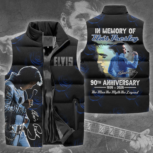 Elvis Presley 3D Sleeveless Down Jacket – TANTN 9235
