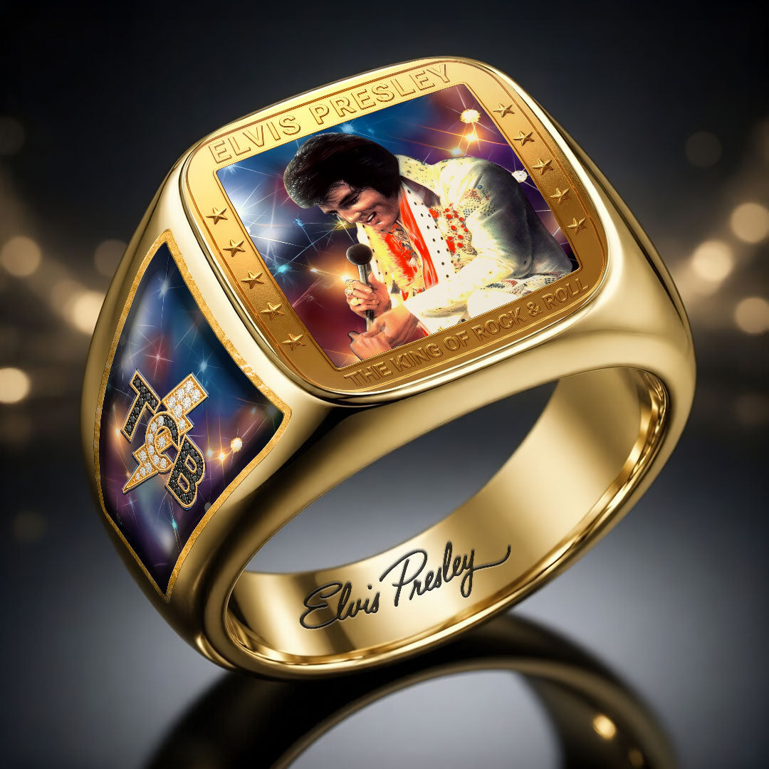 Elvis Presley 3D Engraved Ring – HOATT19097