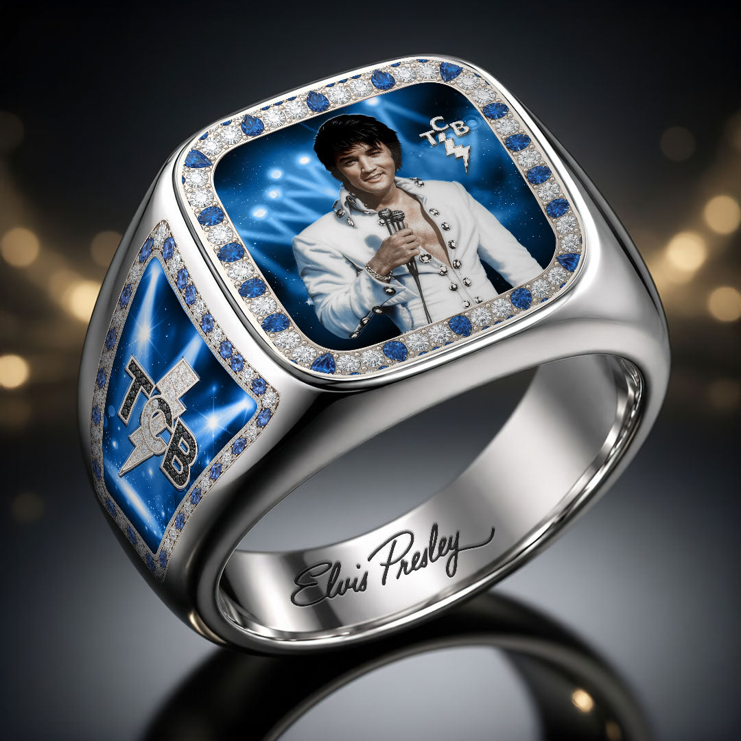 Elvis Presley 3D Engraved Ring – HOATT19240