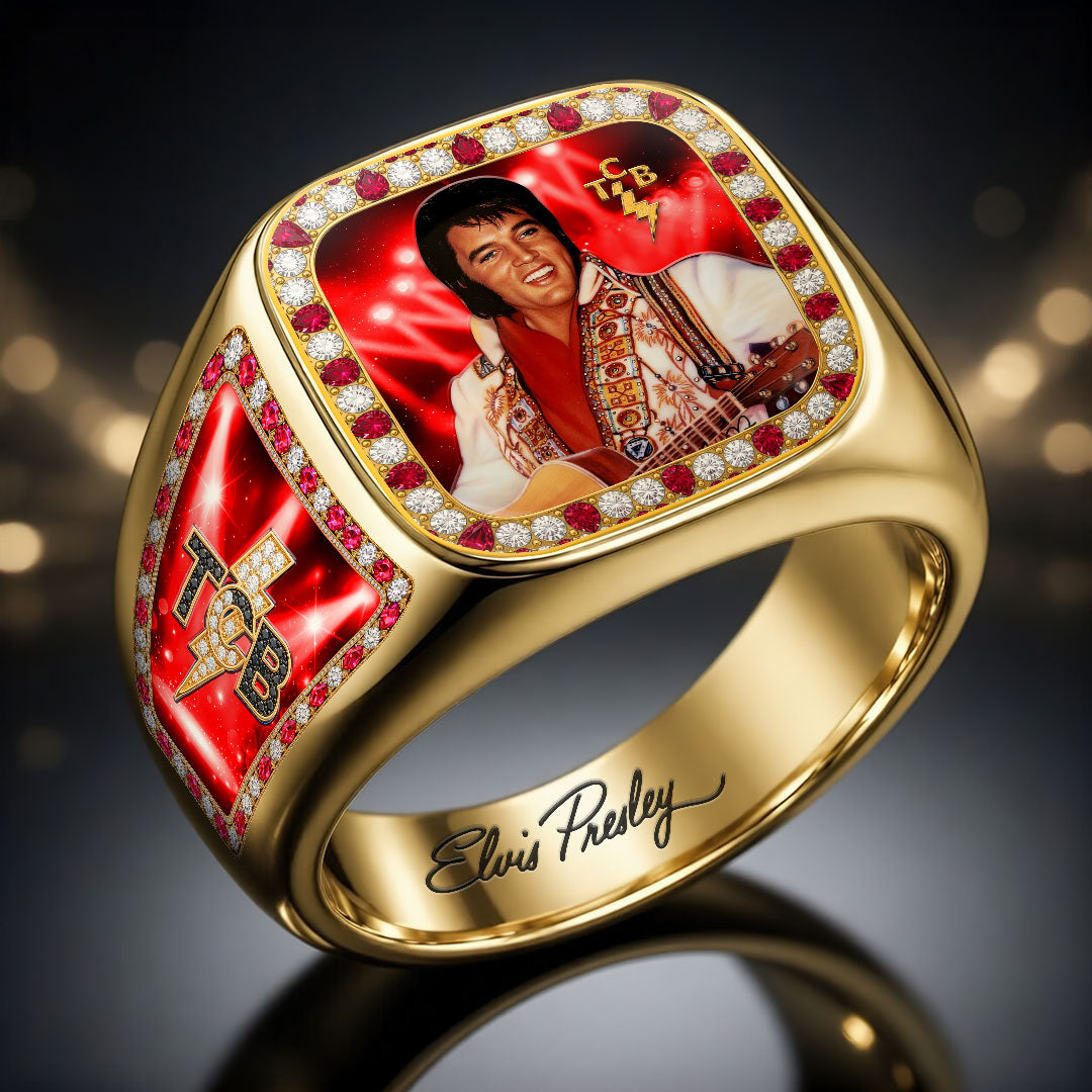 Elvis Presley 3D Engraved Ring – HOATT19241