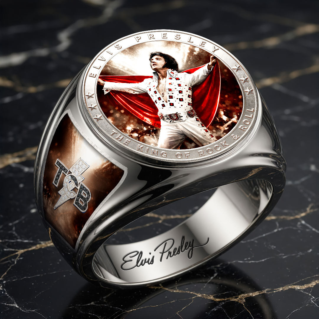 Elvis Presley 3D Engraved Ring – HOATT19283
