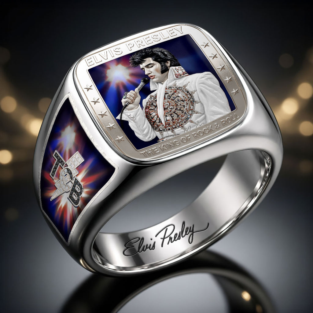 Elvis Presley 3D Engraved Ring – HOATT19293