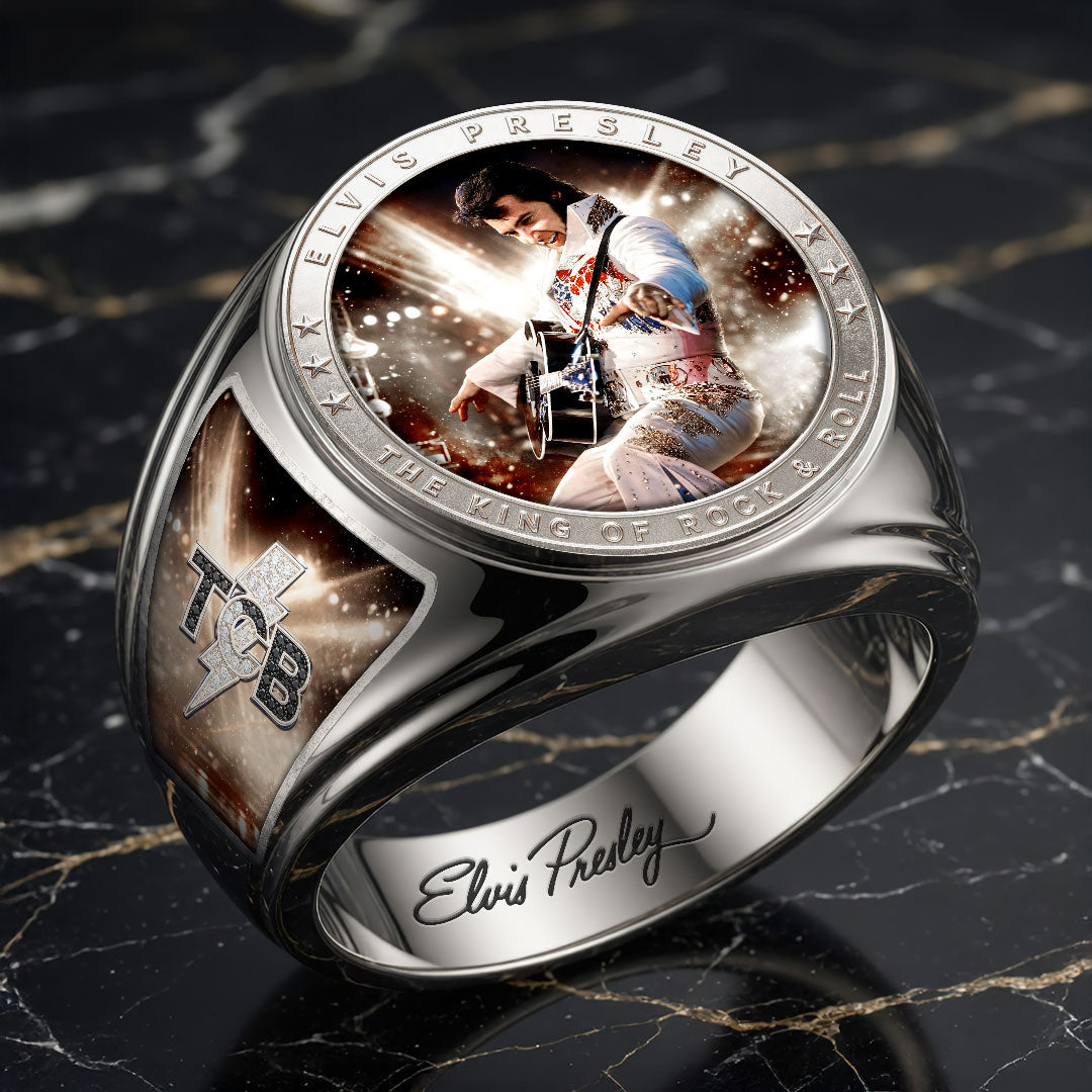 Elvis Presley 3D Engraved Ring – HOATT19336