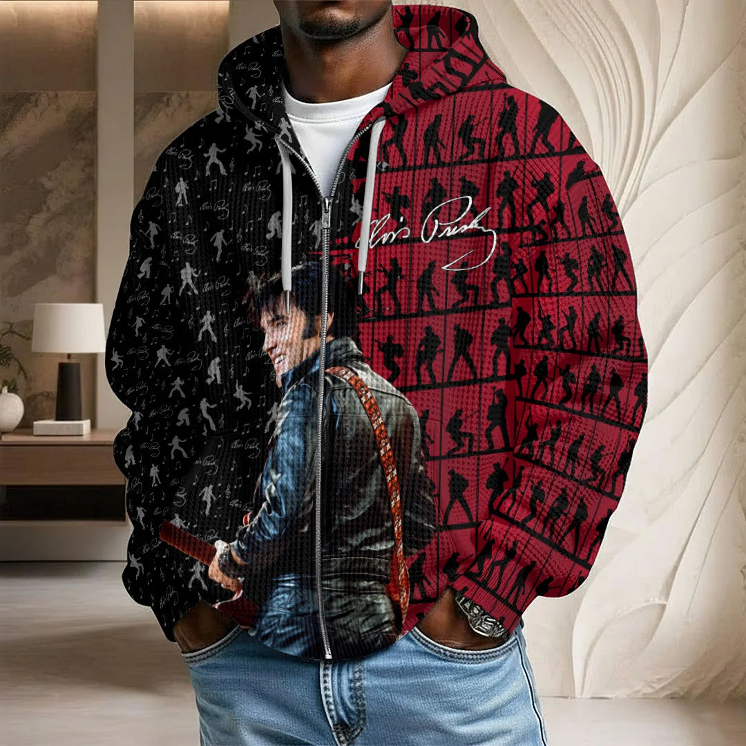 Elvis Presley 3D Unisex Waffle Hoodie – HOATT21071