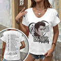 Elvis Presley 3D Women's V-Neck T-Shirt – GNE6952