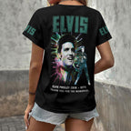 Elvis Presley 3D Women's V-Neck T-Shirt – GNE6954